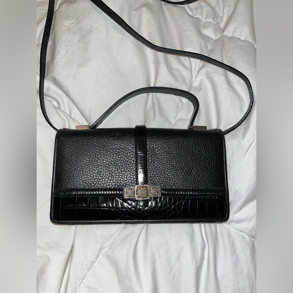 Brighton black envelope crossbody, wallet or handle top purse